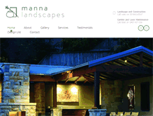 Tablet Screenshot of mannalandscapes.com.au